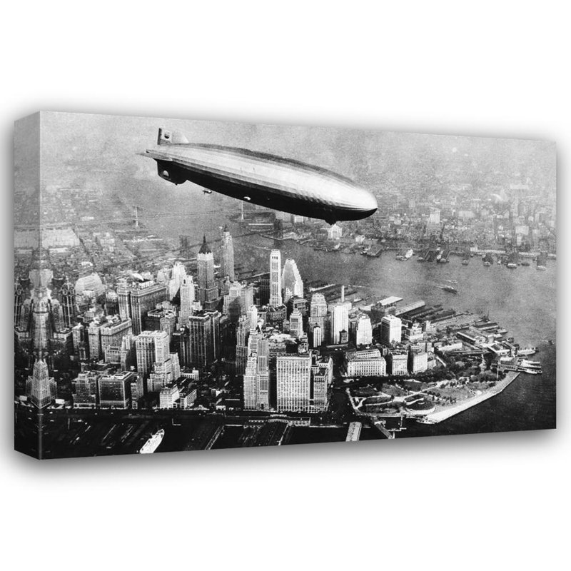 Latitude Run® Zeppelin Over New York IMC-A9711 | Wayfair